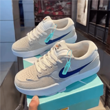 ICNNIKEI莆田纯原SB Force58灰棕学生校裤战神低帮复古休闲运动滑板鞋 force58灰蓝高品质 40