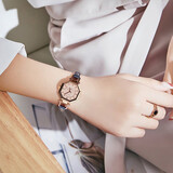 聚利时（Julius）手表女时尚潮流皮带学生防水石英女士优雅手表750 蓝色表带-E