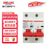 德力西电气过载空气开关125a 小型断路器 C型开关总闸 DZ47-125-2P-C125