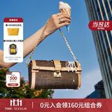 菲安妮（FION）波士顿包锁扣女士包包斜挎包时尚单肩包生日礼物