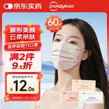 超亚低呼吸阻力医用外科一次性口罩保暖独立包装（驼+粉+白）60只