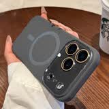 蓝妮子适用 苹果17手机壳iphone17promax手机壳 苹果17pro手机壳16pro/max磁吸充电15pro液态硅胶14/13 相机按键全包【石墨灰】自带镜头膜 苹果17ProMax