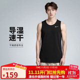 耐克NIKE男 运动背心 圆领无袖 柔软舒适 DV9322-010 黑2XL