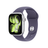 Apple/苹果WatchS11智能手表GPS+蜂窝款42毫米银色铝金属表壳雾紫色运动型表带S/M-联通补贴