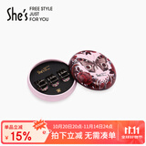 She's茜子仿水晶盘发小抓夹时尚刘海发夹生日礼物送女友GE色