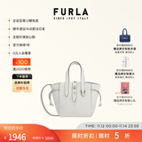 芙拉（FURLA）【同价11.11】NET菜篮子牛皮迷你小托特包女士单肩手提斜挎包 棉花糖白