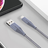 酷波Type-C2A快充数据线手机USB-C充电线小米8SE/6X/5S华为P20荣耀9/Play三星S9+一加6乐视MAX2魅族16X灰色