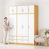 金经金属钢制衣柜主卧室家用出租房铁艺落地柜环保铁皮儿童衣橱长1.8米