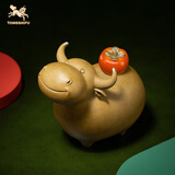 铜师傅《牛柿》客厅 桌面 铜摆件 家居装饰工艺品