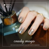 CandyMoyo无毒健康免烤速干指甲油美甲不可撕持久脚指甲油 爆闪金新年礼物