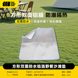 探险者（TAN XIAN ZHE）防潮垫户外帐篷垫子防水布铝箔野餐垫子地铺垫沙滩垫多人加宽 【加厚防水220x220cm】