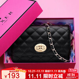 金狐狸（FOXER）牛皮女士包包女包大容量单肩包斜挎包小包轻奢女生女友生日礼物