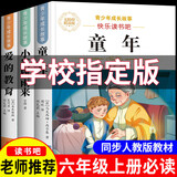 【正版推荐】六年级上册快乐读书吧 高尔基童年爱的教育 小英雄雨来六年级必读的课外书老师推荐经典书目人教正版原著快乐读书吧下册送考点手册语文书同步推荐图书童书读物六年级必读书目 【3册】六上必读全套 送