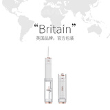 YOX英国原装进口便携式冲牙器迷你电动正畸洗牙器家用超声波水牙线去除牙垢去牙结石质保一年免费换新 白色 2支喷头