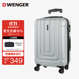 威戈（WENGER）瑞士军刀行李箱24英寸拉杆箱大容量商务旅行箱万向轮密码箱银色