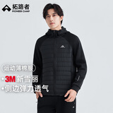 拓路者新雪丽棉衣男秋冬连帽运动轻薄棉服户外轻量跑步上衣通勤夹克外套