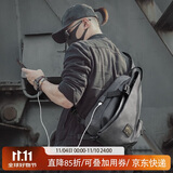 teemzone廷尊单肩包男休闲运动胸包复古潮流斜挎包时尚男包旅行小背包