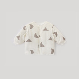 巴厘小猪儿童棉服冬季校服内搭神器男童棉衣加厚保暖宝宝棉袄女童夹棉外套 奶白秋日信鸽 80