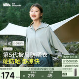 蕉下（beneunder）防晒衣女春夏UPF50+冰丝经典披肩款AL11824远山灰M