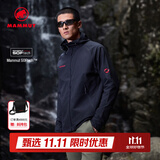 猛犸象（MAMMUT）【红标】Macun 2.0 男士户外防风防泼水连帽夹克外套软壳 黑色 XL