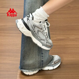 卡帕（Kappa）女鞋增高老爹鞋子女款春季厚底跑步鞋休闲运动慢跑鞋女 奥运灰 36