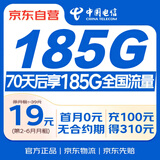 中国电信流量卡19元电话卡不限速5G纯流量星卡手机卡低月租电话卡校园学生全国通用