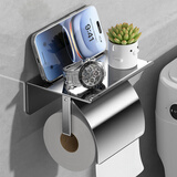 百字304不锈钢纸巾架免打孔卫生间厕所厕纸架置物架卫生纸巾盒卷纸架