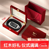 七匹狼皮腰带男士自动扣牛皮木质礼盒送男友老公生日纪念日礼物实用父亲