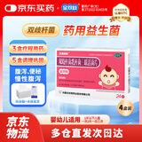 金双歧【冷链产品】【4盒装】双歧杆菌乳杆菌三联活菌片0.5g*24片/盒腹泻便秘儿童益生菌