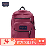 JANSPORT杰斯伯双肩包男旅行轻便背包书包女高中笔记本大学生包电脑包 47JK04S 深紫酒红-隔层+侧袋