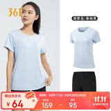 361°跑步运动套装女士夏季衣服新款休闲短袖短裤两件套662414001H-5