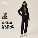 安踏易打理运动套装女款冬季新款针织开衫针织长裤跑步休闲两件套