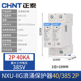 正泰（CHNT） 浪涌保护器 NXU-ⅡG电源防雷器  电涌防雷开关 家用避雷器二级 NXU-ⅡG-40kA/385V-2P