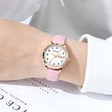 迪士尼（Disney）儿童手表女孩学生开学礼物可爱少女考试指针石英腕表