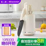 张小泉鎏影六件刀具套装 套刀 菜刀斩骨刀多用刀水果刀刀具全套 D300311