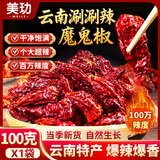 美玏 涮涮辣正宗魔鬼椒云南死神变态辣椒象鼻椒龙息断魂椒特辣100克