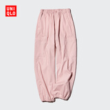 优衣库童装男童女童工装束脚裤长裤休闲户外防蚊轻薄裤子476760 11 粉红色 160