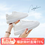 奥古狮登小白鞋女2025新款百搭休闲白色板鞋子女军训运动鞋女舒适轻便女鞋 10216全白【四季款】 37