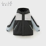 戴维贝拉儿童三防外套秋装男童女童洋气衣服宝宝防风防水风衣