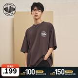 帕拉丁（PALLADIUM）【敖瑞鹏同款】运动T恤短袖纯棉t恤半袖男女情侣 178011&109647 178011-004-黑乌鸦 S