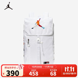 Jordan耐克AJ双肩包 NIKE大学生电脑包大容量书包 纯白色/多彩色