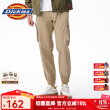 dickies休闲裤 男女同款新复古回潮印花多口袋束口工装裤百搭8 沙色 30