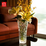 RCR意大利进口水晶玻璃花瓶插花水养摆件客厅高级感轻奢装饰乔迁送礼 【旋律】意大利水晶玻璃花瓶 30cm