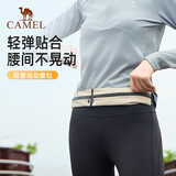 骆驼（CAMEL）运动腰包 男女跑步手机腰包运动健身迷你小腰带 T002A 卡其色