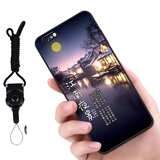 驰汉牌  适用苹果iPhone6/6s Plus手机壳保护套全包防摔磨砂个性卡通男女款软壳 江南夜景+挂绳 iPhone 6/6s 4.7英寸
