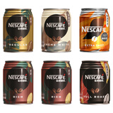 雀巢浓香焙煎美式醇黑咖啡饮料组合装 香港进口Nescafe即饮咖啡 随机口味250mL*6罐