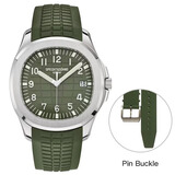 SPECHT&SOHNE全自动机械表男士全自动手雷5167同款日历夜光运动高档时尚男表 绿色【新款升级可调整针扣】