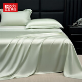 红豆 夏季冰丝单床单纯色高质量1.8/1.5米x2米床单单件单人双人老粗布 冰丝床单-水果清香 单床单：200*230cm/适用1.5m床