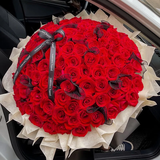 梦馨鲜花鲜花速递33朵红玫瑰花束送女友老婆生日礼物全国同城配送 99朵红玫瑰花束-永恒的爱