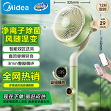 美的（Midea）【小青柠鲜风】SPI净离子除菌空气循环扇家用落地扇电风扇直流变频四季净化扇空调伴侣GDG24FG